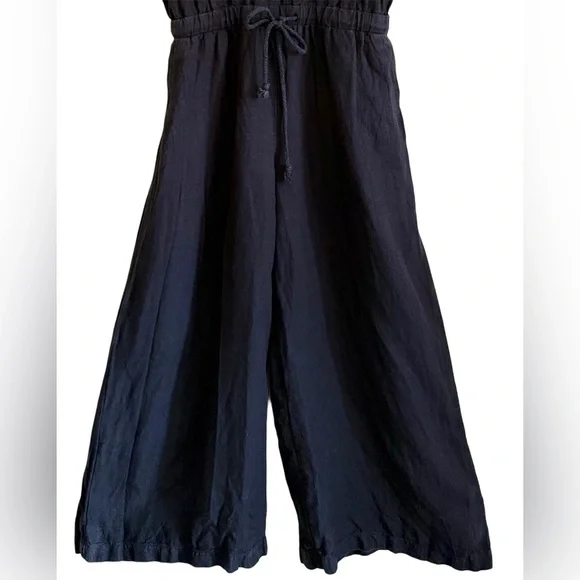 CLOTH & STONE 100% Linen Boho Lagenlook Minimalist Lightweight Casual Jumpsuit M - Picture 3 of 9